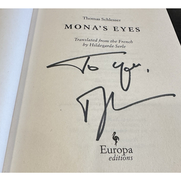 Mona’s Eyes Signed Hardcover Thomas Schlesser 2025 B&N Book of the Year New - Picture 3 of 8